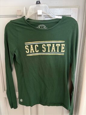 Sac State Green Long Sleeve Tee